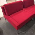 Red  Keilhauer Dario Wide Reception Sofa Lounge Chair